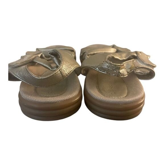 Sandbaggers Grace Gold Walling Comfort Sandals Size 8 - Picture 3 of 5
